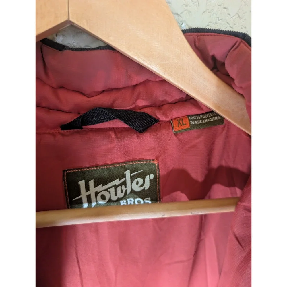 HOWLER BROTHERS MERLIN Puffer Company Embrod Jacket XL Grey Primaloft Insulated